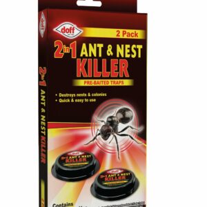 Ferris 2pk Ant Killer Bait Station Destroys Ants and their Nests | Ant Traps used Indoors, Kills Ant Colonies Use at Home Garden