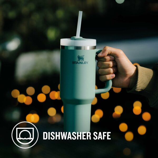 Stanley Quencher H2.0 Flowstate Tumbler 1.2L - Cold For 11 Hours - Iced For 48 Hours - Metal Water Bottle With Straw, Handle And Lid - Dishwasher Safe - Travel Mug For Cold Drinks - Shale