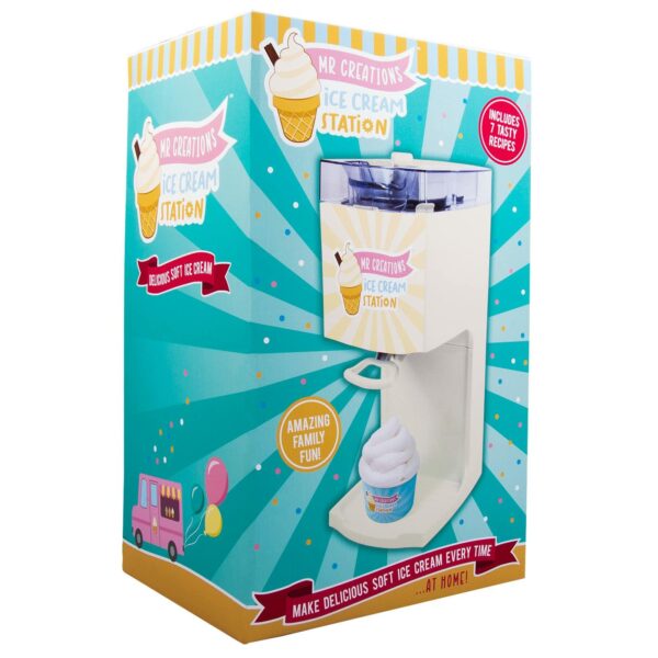 Mr Creations Ice Cream Station. Soft Whip Home Ice Cream Maker Machine. Soft Scoop Ice Cream Machine from Fizz Creations. Great Party Food! Soft Ice Cream Machine