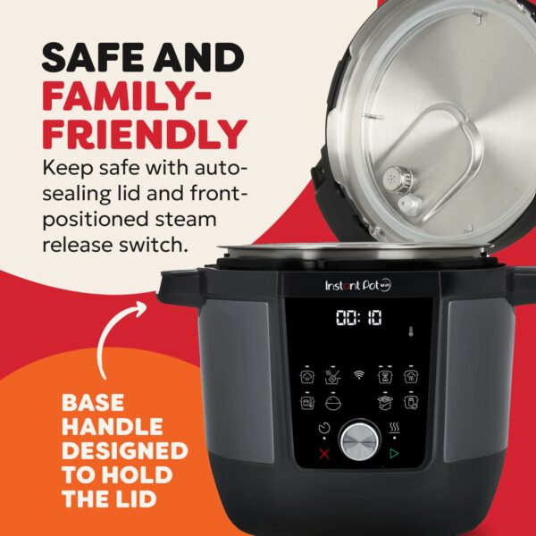 Instant Pot Plus 9-in-1 Multi-Cooker 5.7L - Brushed Stainless Steel, Pressure Cooker, Slow Cooker, Rice Cooker, Sauté Pan, Yoghurt Maker, Food Warmer, Steamer Pot, Sous Vide, Steriliser