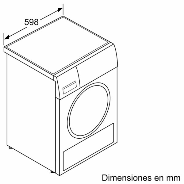 Balay 3SB286B Tumble Dryer with Heat Pump, 8 kg, A+, 600 W, White