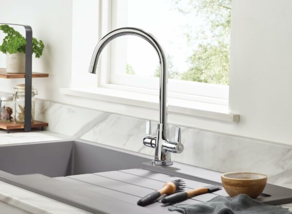 Bristan Echo EasyFit Kitchen Sink Mixer Tap Chrome Kitchen Mixer Tap
