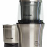 Wahl James Martin Grind and Chop, Electric Grinders Ideal for Coffee, Nuts and Spices, Safety Lock-In Lid, Brushed Stainless Steel, 200W, Capacity 70g