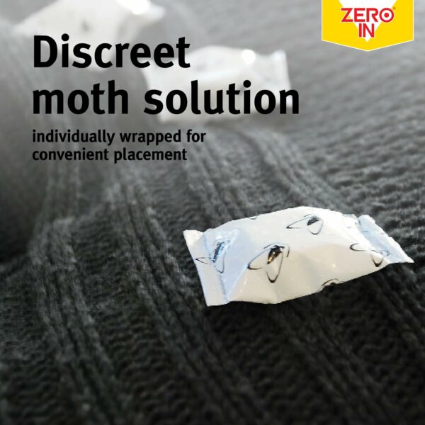 Zero In New Generation Moth Balls - Effective Moth Killer for Wardrobes - Up To 3-Months Protection - Advanced Transfluthrin Formula - For Drawers, and Storage Bags - 30 Pack