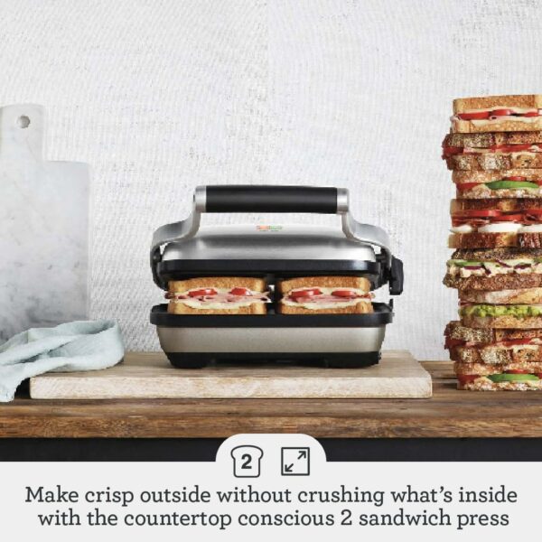 Sage - The Perfect Press Sandwich Toaster, Brushed Stainless Steel