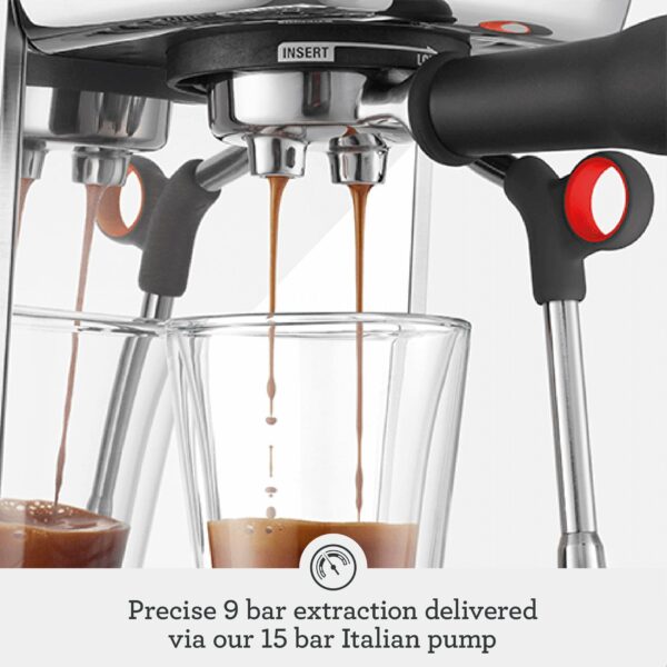 Sage - The Bambino Plus - Compact Coffee Machine with Automatic Milk Frother, Brushed Stainless Steel