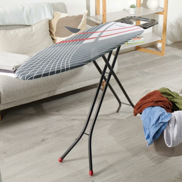 Russell Hobbs LA083234BLKFEU7 Ironing Board – Collapsible Foldable Design, Adjustable Height, Non-Slip Feet For Stability