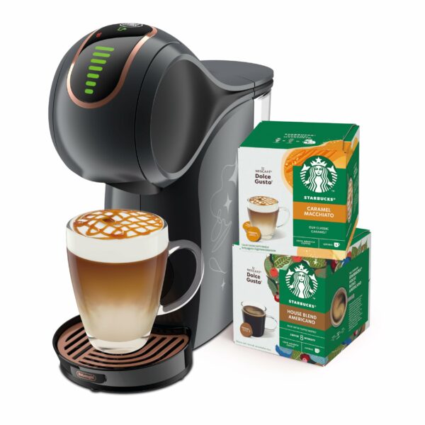 De'longhi Nescafe Dolce Gusto, Genio S Touch EDG426.B Share Bundle, Pod Capsule Coffee Machine, Espresso, Cappuccino, Latte and more, Black