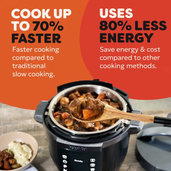 Instant Pot Pro 10-in-1 Multi-Cooker 5.7L - Black, Pressure Cooker, Slow Cooker, Rice Cooker, Sauté Pan, Yoghurt Maker, Food Warmer, Steamer Pot, Sous Vide, Bake, NutriBoost™, Dishwasher Safe