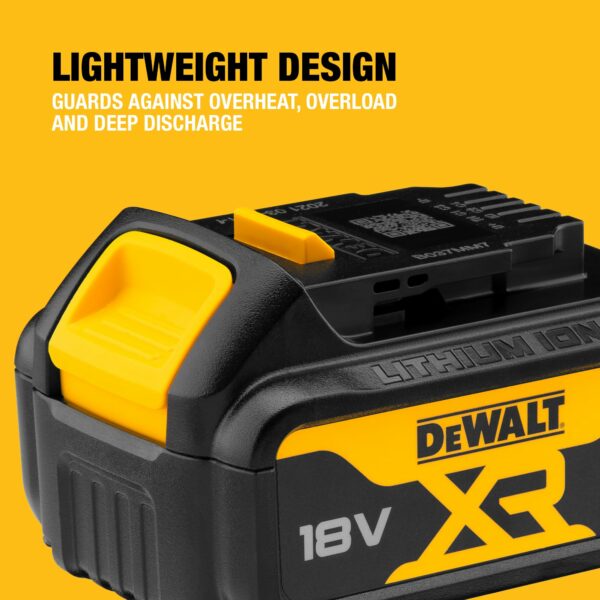 DEWALT 18V XR 4Ah Battery, DCB182-XJ