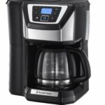 Russell Hobbs Chester Grind & Brew Filter Coffee Machine, Bean to cup, Quiet brew technology, 1.5L Carafe/12 cups, 4-12 Cup brewing option, 24hr timer, 40min keep warm, Washable filter, 1025W, 22000