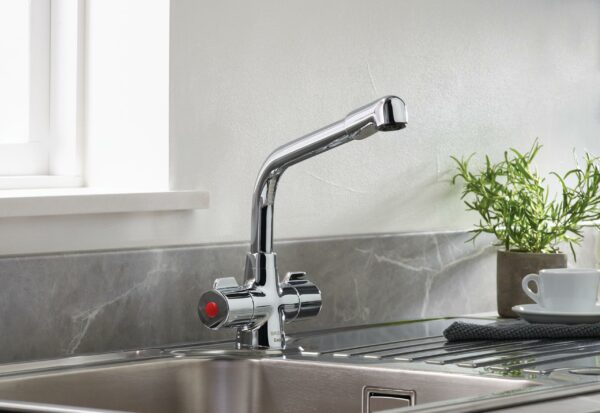 Bristan MH SNK EF C Manhattan Easyfit Kitchen Sink Mixer Tap with Swivel Spout, Chrome