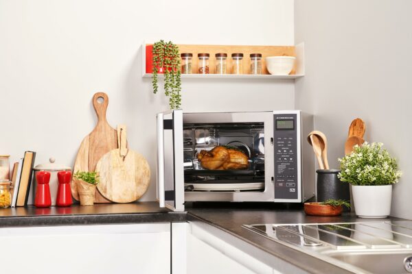 Sharp R959SLMAA Combination Microwave Oven, 40 Litre capacity, 900W, Silver