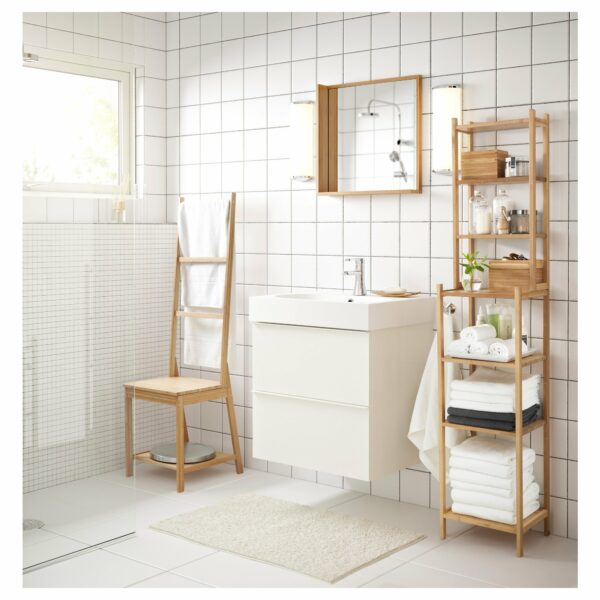RÅGRUND towel rack chair 39x44x140 cm bamboo