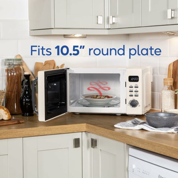 Russell Hobbs RHM2026C STYLEVIA 20 Litre 800 W Cream Digital Microwave, 5 Power Levels, Mirror Finish, 8 Auto Cook Settings