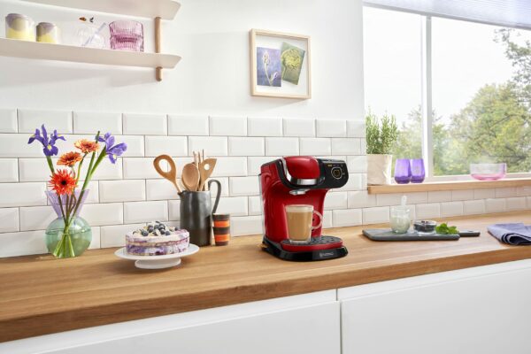 Tassimo Bosch My Way 2 TAS6503GB Coffee Machine, 1500 Watt, 1.3 Litre - Red