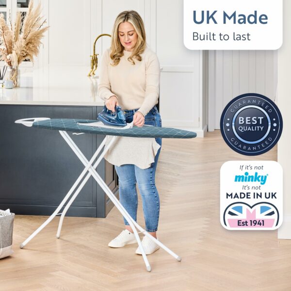 Minky Expert Blue Ironing Board 122 x 38