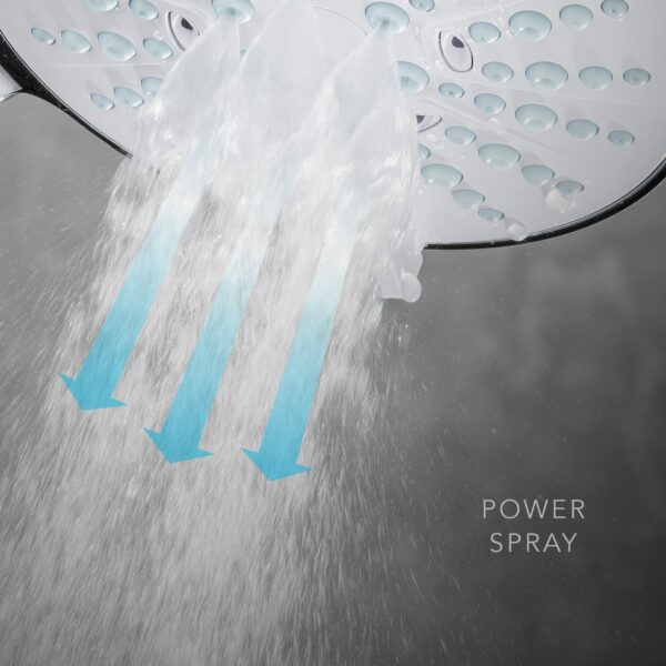 Mira Showers Beat Shower Head Handheld Shower Head 4 Spray Shower Head 110 mm Chrome 1.1605.237