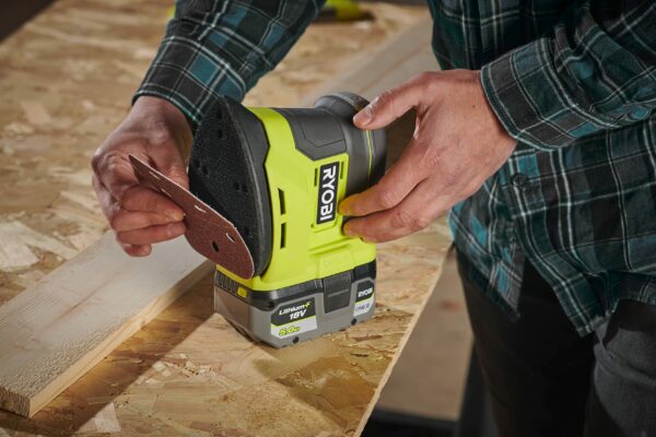 Ryobi R18PS-0 18V ONE+ Cordless Corner Palm Sander (Body Only), One Size
