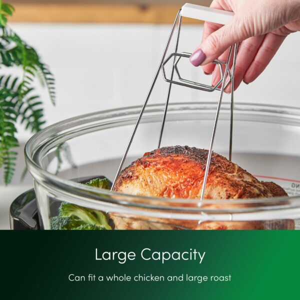 Emperial Premium Black 17L Halogen Convection Oven Cooker Air Fryer 1400W Includes Accessories Pack, Timer & Extender Ring