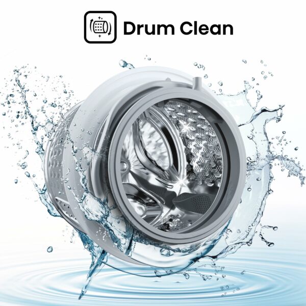 Hisense-WFQP9014EVM-Freestanding-9 KG-Front Load Washing Durable Inverter Machine-Steam Wash-Quick Wash-15 Washing Programs-1400 RPM-White-Energy Rating C