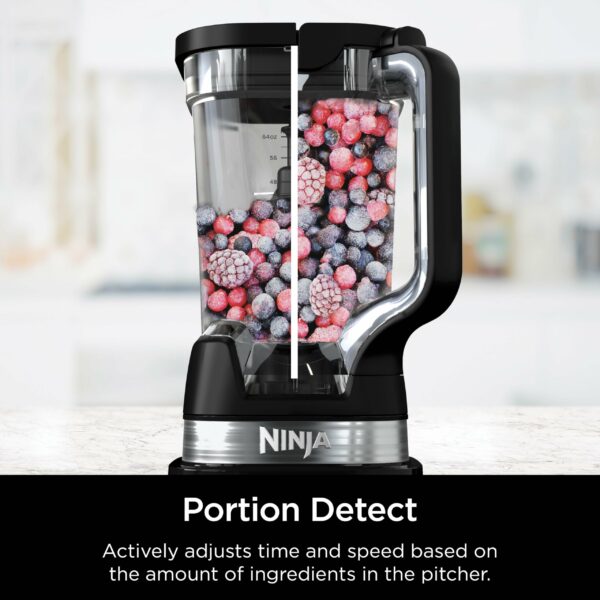 Ninja Detect Power Blender Pro 1200W with 2L Jug (1900ml Max Liquid Capacity), Powerful Blender for Blending Smoothies, Chopping Vegetables & Mixing Frozen Drinks, Black, TB201UK