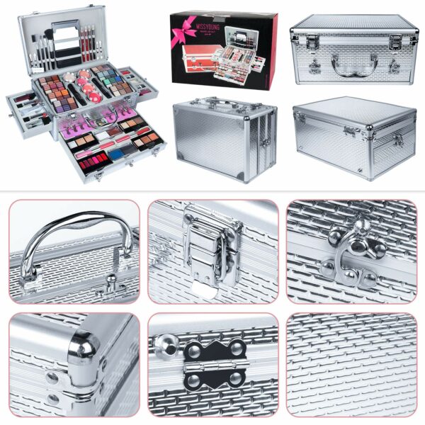 JasCherry All in One Make up Box Set Multi-purpose Cosmetic Storage Beauty Case