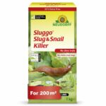 Neudorff Sluggo Slug & Snail Killer – Effective slug control against slugs and snails. No slime traces and no visible dead slugs. For 200 m², 1 kg, Green