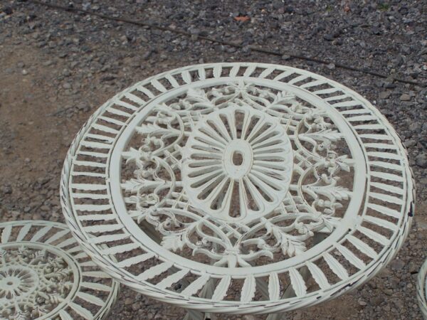Fabulous French Style Ornate Cream Metal Garden Bistro Set