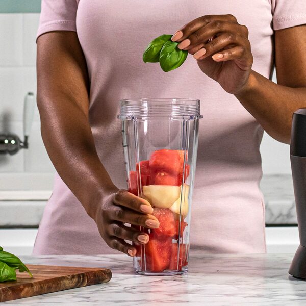 Ninja Blender with 2 Automatic Programs: Blend & Max Blend, Pulse Setting, 2x 700ml Cups with Spout Lids, 1000W, Dishwasher Safe Parts, Smoothie Maker, Auto-iQ, Black BN495UK