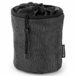 Brabantia Premium Peg Bag - with Closing Cord - Durable and Weather Resistant - Storage for up to 150 Pegs - Rotary Dryer - Black - 20 x 15 x 15 cm