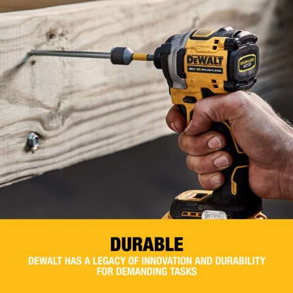 DEWALT 18V XR Brushless Compact Impact Driver, Bare Unit, DCF850N-XJ
