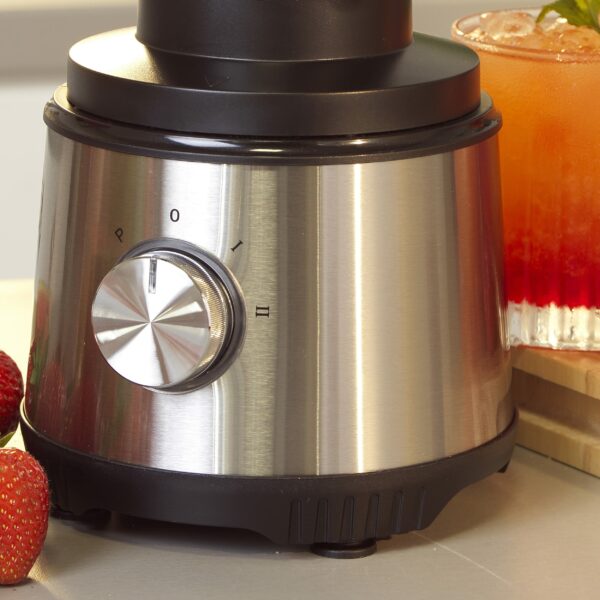 Salter 4 In 1 Juicer & Blender – Fruit Juicer & Smoothie Maker, 1L Jug Blender, Includes 600ml Sports Bottle & Fridge Storage Container, Coffee & Spice Grinder, 2 Speed Settings & Pulse, 400W, EK4294