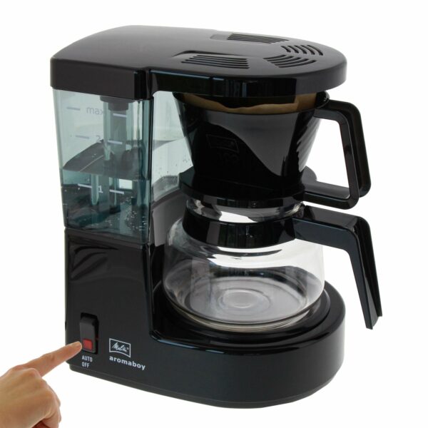 Melitta Filter Coffee Machine, Aromaboy Model, Stainless Steel, Black, Art.No. 6707286