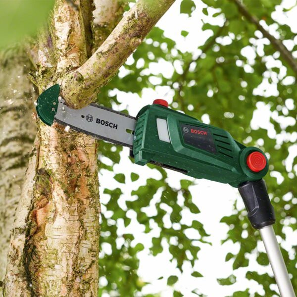 Bosch Cordless Pruner Universal Chain Pole 18 (battery 2.5 Ah, 18 Volt System, in carton packaging)