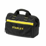 Stanley Tool Bag 30 x 25 x 13 cm in Resistant 600 x 600 Denier with 8 Interior 2 Exterior Pockets and Reinfored Base 1-93-330, Black, 12"