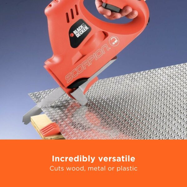 BLACK+DECKER 400W Scorpion Powered Handsaw with 3 Blades, KS890ECN-GB