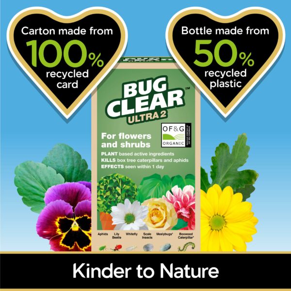 BugClear Ultra 2 Insecticide, for flowers and shrubs, Concentrate, 200 ML, Red