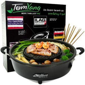 TomYang Hot Pot – The Original Thai Grill & Hot Pot, Electric Thai BBQ Multi Cooker, Swiss Coating, German Design, More than 100 Recipe Videos. Korean food, Hotpot chinese pot, Hot plate, Ramen bowl
