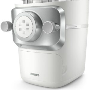 Philips Pasta Machine Series 7000 - ProExtrude Technology, Fully Automatic, Perfect Mixing Technology, 6 Moulding Discs, White (HR2660/00)