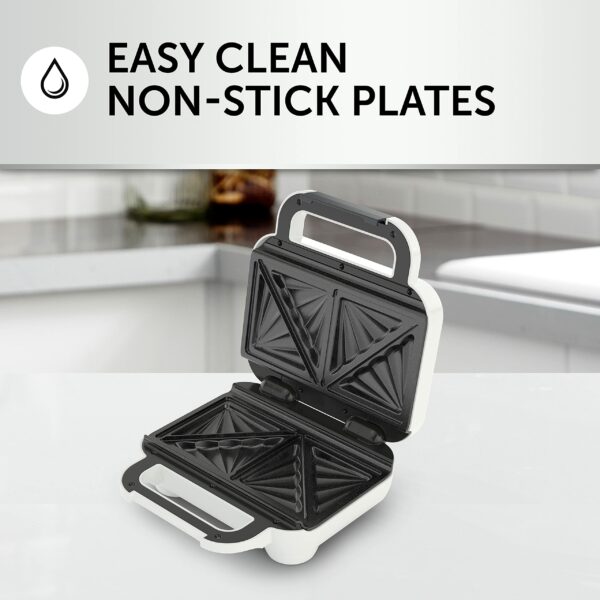 Breville Deep Fill Toastie Maker | 2 Slice Sandwich Toaster | Non-Stick Plates | Cooks a Toastie in 5 Minutes | White [VST091]