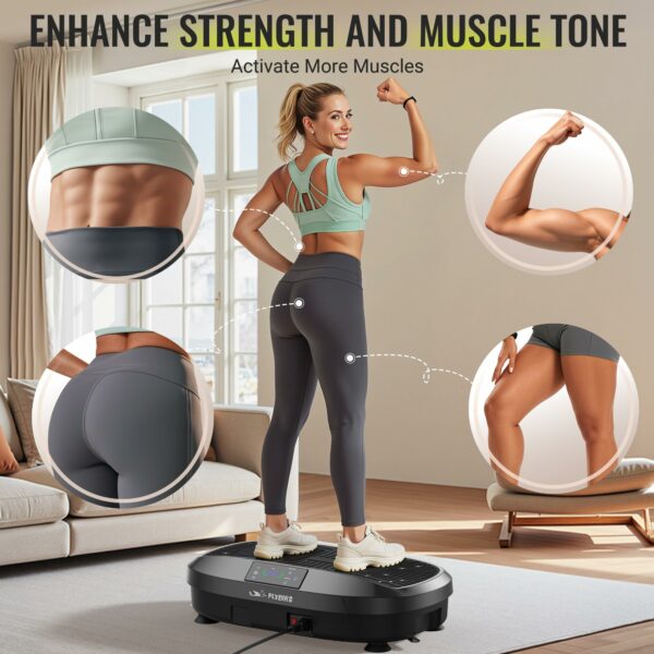FLYBIRD Vibration Plate, Whole Body Workout Vibration Plate Exercise Machine for Bone Density Building & Lymphatic Drainage