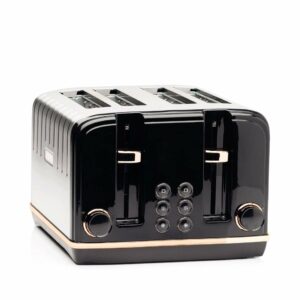 Haden Salcombe Black 4 Slice Toaster