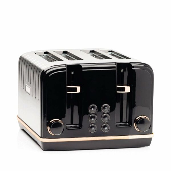 Haden Salcombe Black 4 Slice Toaster