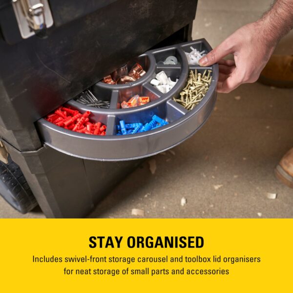 Stanley Mobile Work Centre Toolbox, 2 Tier Stackable Units, 1-93-968