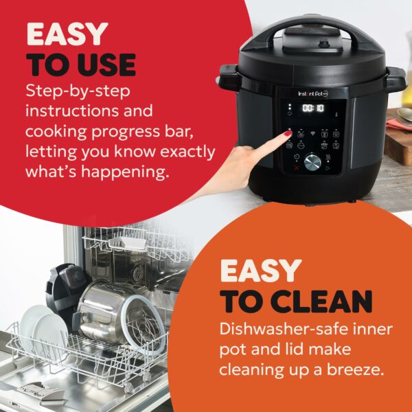 Instant Pot Plus 9-in-1 Multi-Cooker 5.7L - Brushed Stainless Steel, Pressure Cooker, Slow Cooker, Rice Cooker, Sauté Pan, Yoghurt Maker, Food Warmer, Steamer Pot, Sous Vide, Steriliser