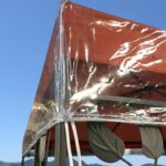 QUICK STAR Gazebo Protective Cover 3 x 3 m Waterproof Transparent Weather Protection