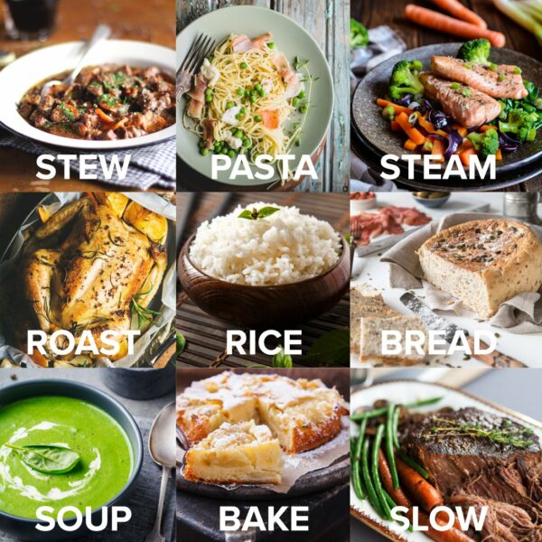 CleverChef 14-in-1 Multi Cooker, Stew, Roast, Slow Cooker, Steam, Bake, Bread Maker, Rice, Soup Maker and more, Cooks 5 Portions, Charcoal