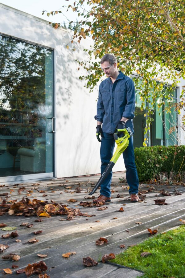 Ryobi OBL1820S One Cordless Blower, Air Speed (Zero Tool), 245 km/h, 18 V, Hyper Green and Grey
