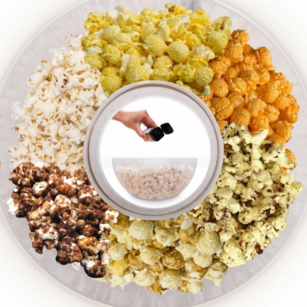 Duronic Popcorn Machine POP50 WE Popcorn Maker Machine, Healthy Hot Air Pop Corn Popper Home Snacks for Movie Nights Parties Events Picnics - White